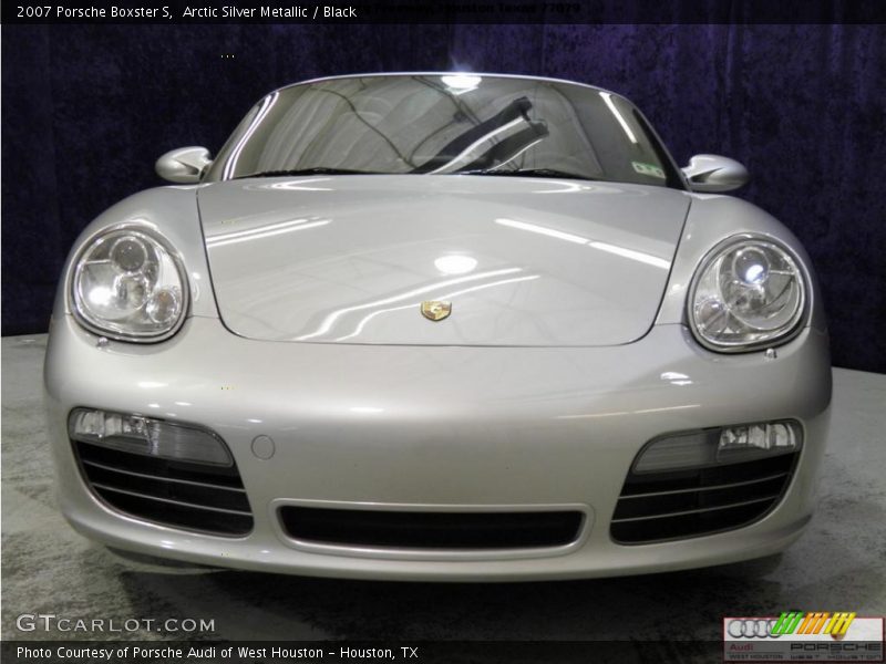 Arctic Silver Metallic / Black 2007 Porsche Boxster S