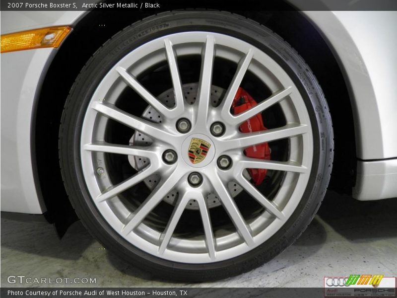 Arctic Silver Metallic / Black 2007 Porsche Boxster S