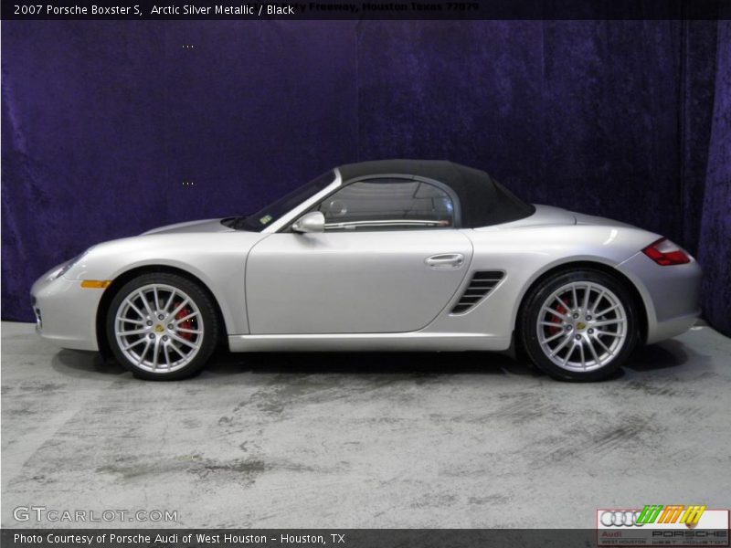 Arctic Silver Metallic / Black 2007 Porsche Boxster S