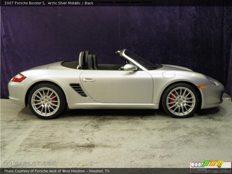 Arctic Silver Metallic / Black 2007 Porsche Boxster S