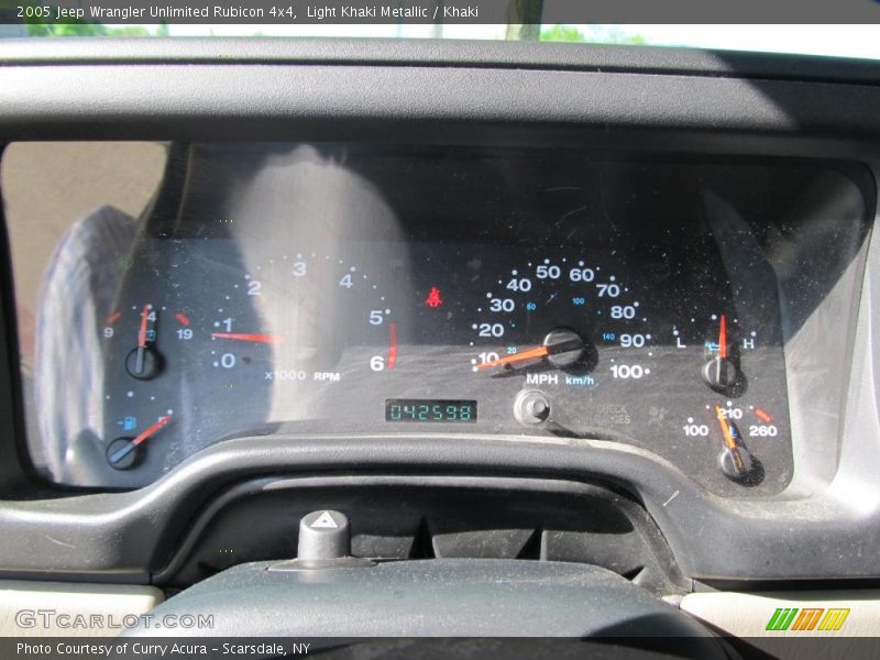 Light Khaki Metallic / Khaki 2005 Jeep Wrangler Unlimited Rubicon 4x4