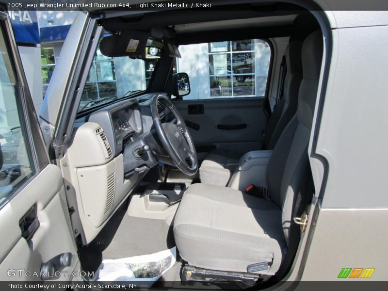 Light Khaki Metallic / Khaki 2005 Jeep Wrangler Unlimited Rubicon 4x4