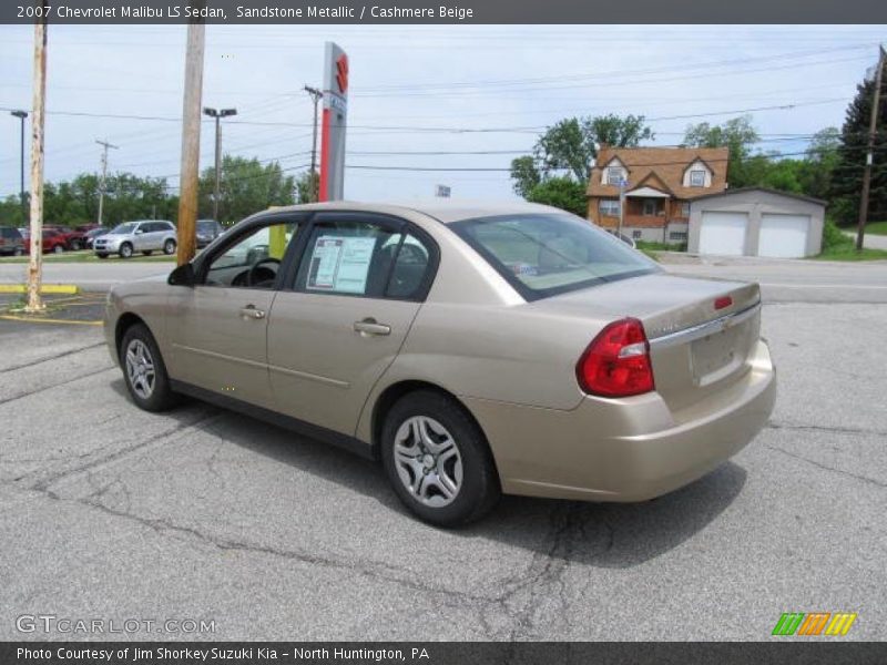Sandstone Metallic / Cashmere Beige 2007 Chevrolet Malibu LS Sedan