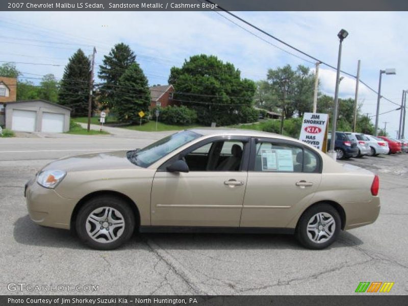 Sandstone Metallic / Cashmere Beige 2007 Chevrolet Malibu LS Sedan