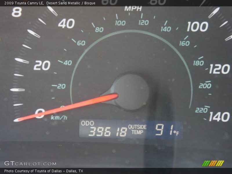 Desert Sand Metallic / Bisque 2009 Toyota Camry LE