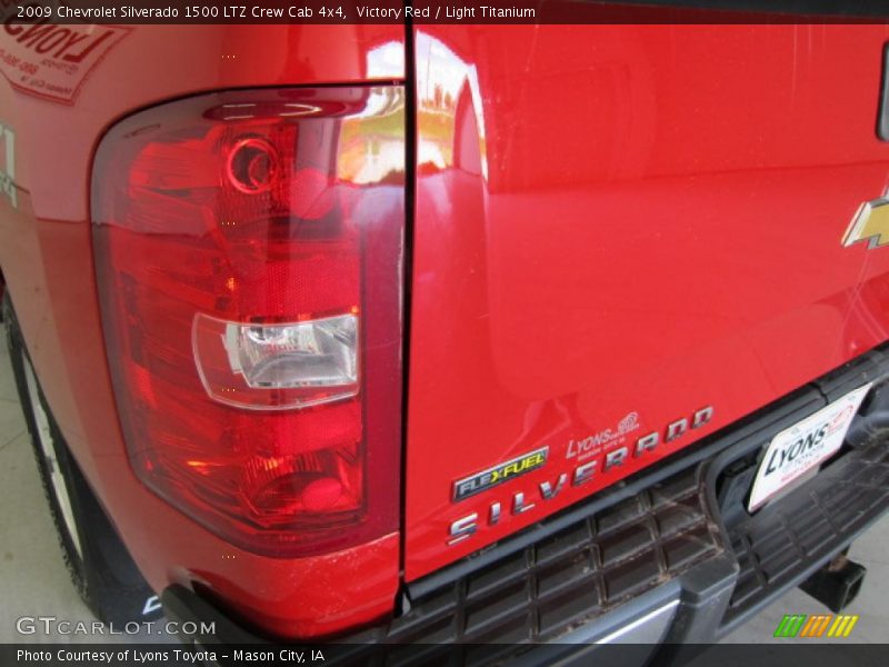 Victory Red / Light Titanium 2009 Chevrolet Silverado 1500 LTZ Crew Cab 4x4