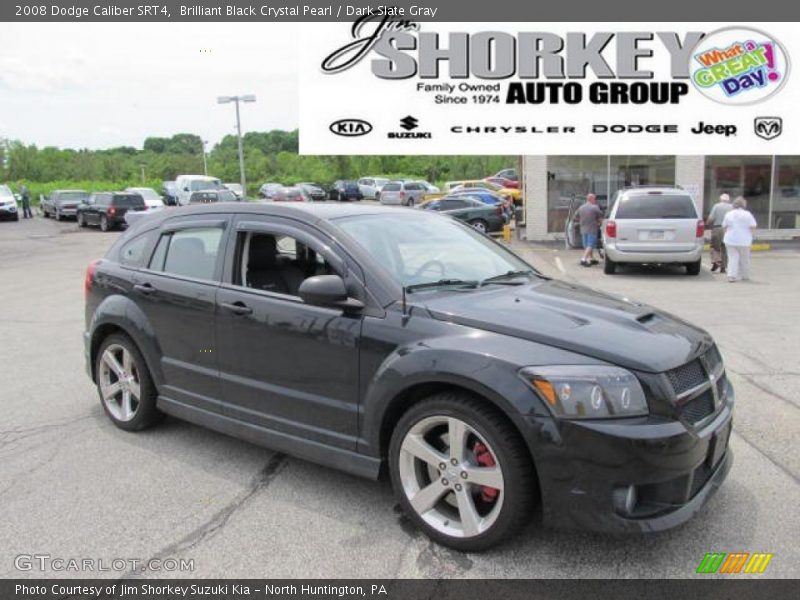 Brilliant Black Crystal Pearl / Dark Slate Gray 2008 Dodge Caliber SRT4