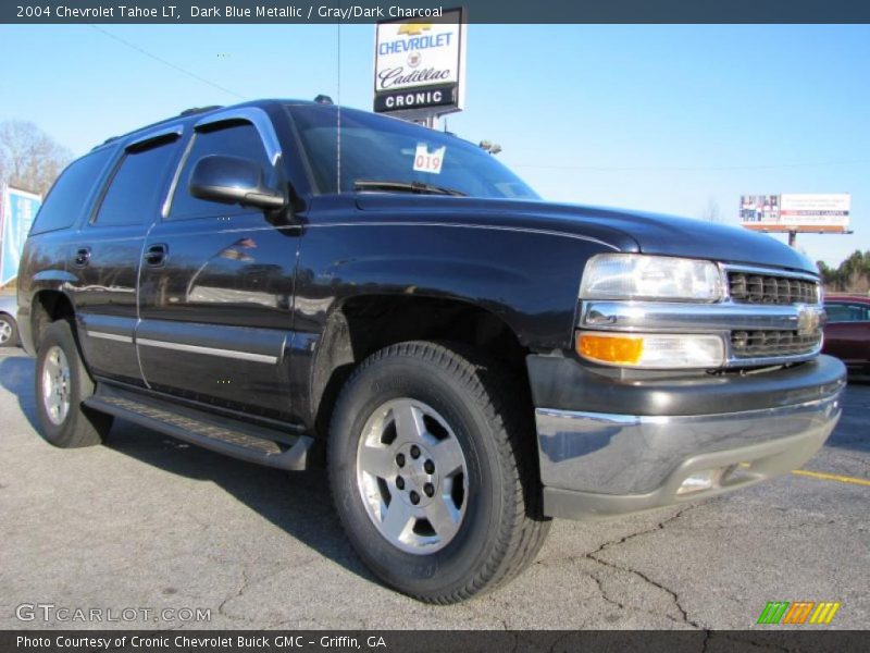 Dark Blue Metallic / Gray/Dark Charcoal 2004 Chevrolet Tahoe LT