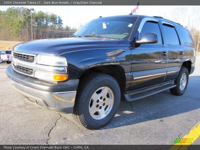 Dark Blue Metallic / Gray/Dark Charcoal 2004 Chevrolet Tahoe LT