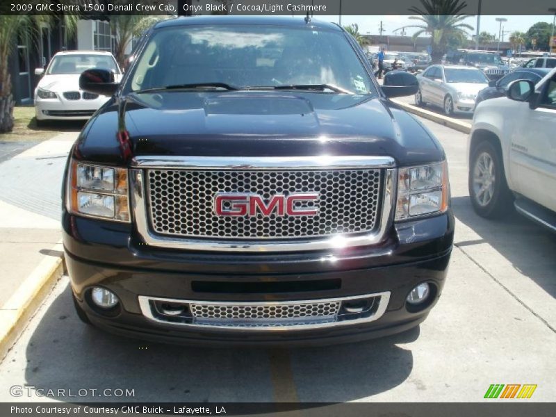 Onyx Black / Cocoa/Light Cashmere 2009 GMC Sierra 1500 Denali Crew Cab