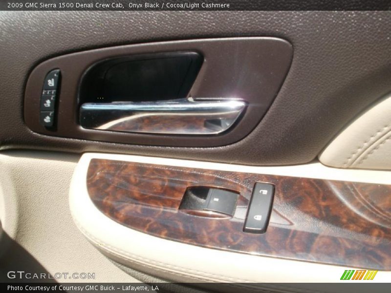 Onyx Black / Cocoa/Light Cashmere 2009 GMC Sierra 1500 Denali Crew Cab