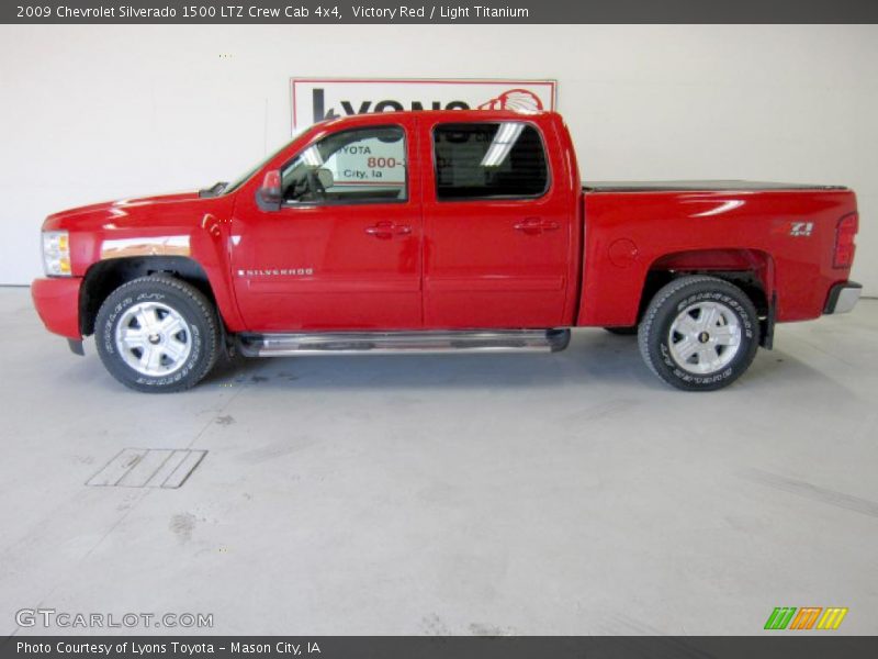 Victory Red / Light Titanium 2009 Chevrolet Silverado 1500 LTZ Crew Cab 4x4