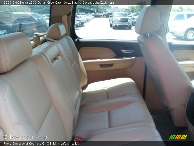 Onyx Black / Cocoa/Light Cashmere 2009 GMC Sierra 1500 Denali Crew Cab