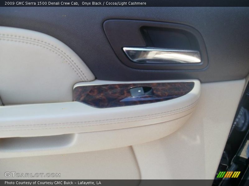 Onyx Black / Cocoa/Light Cashmere 2009 GMC Sierra 1500 Denali Crew Cab