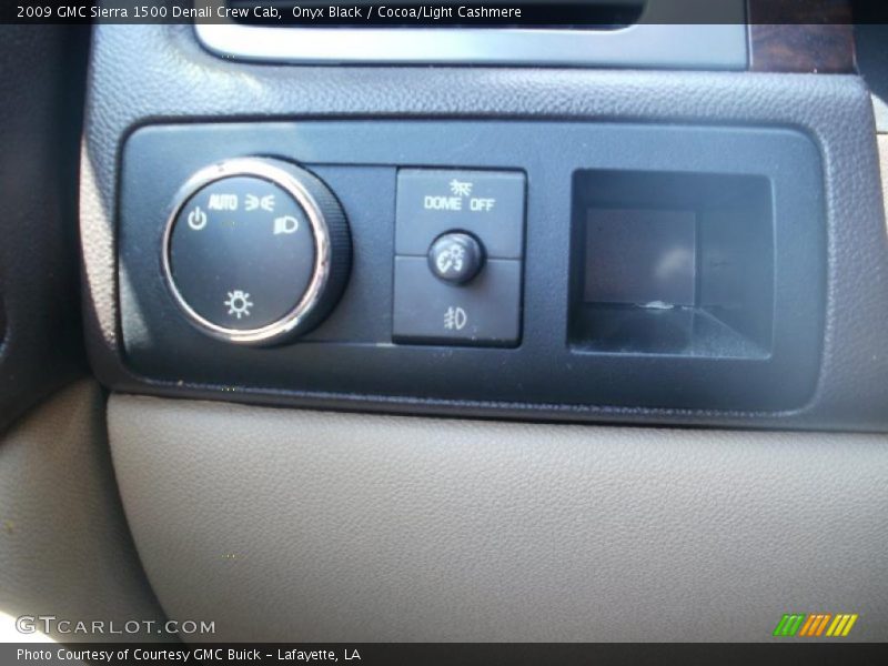 Onyx Black / Cocoa/Light Cashmere 2009 GMC Sierra 1500 Denali Crew Cab