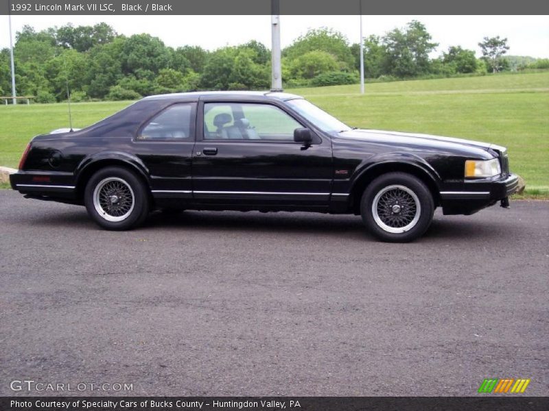 Black / Black 1992 Lincoln Mark VII LSC