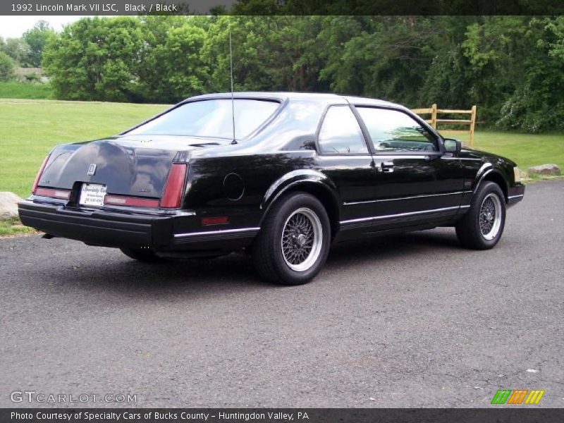 Black / Black 1992 Lincoln Mark VII LSC