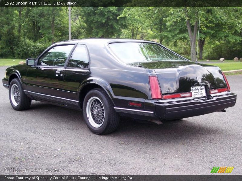 Black / Black 1992 Lincoln Mark VII LSC