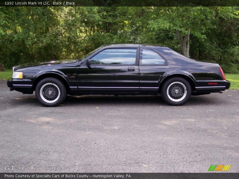 Black / Black 1992 Lincoln Mark VII LSC