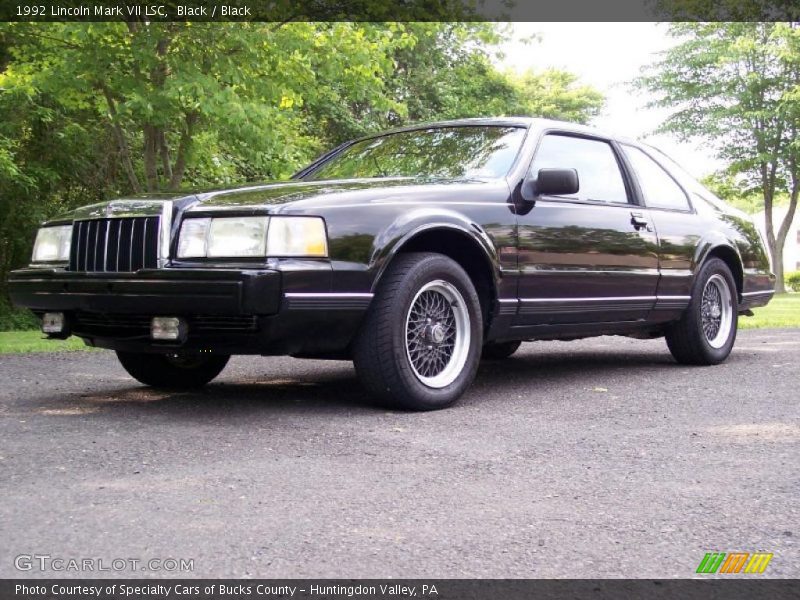 Black / Black 1992 Lincoln Mark VII LSC