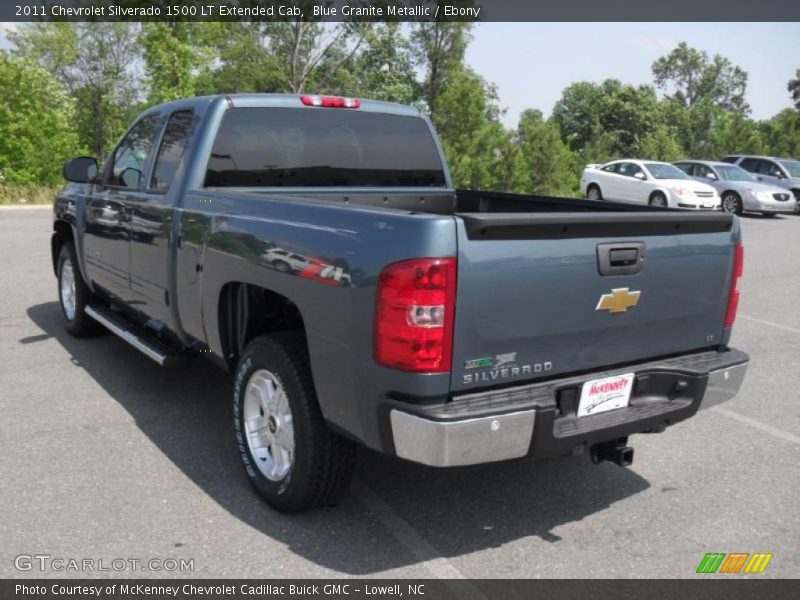 Blue Granite Metallic / Ebony 2011 Chevrolet Silverado 1500 LT Extended Cab