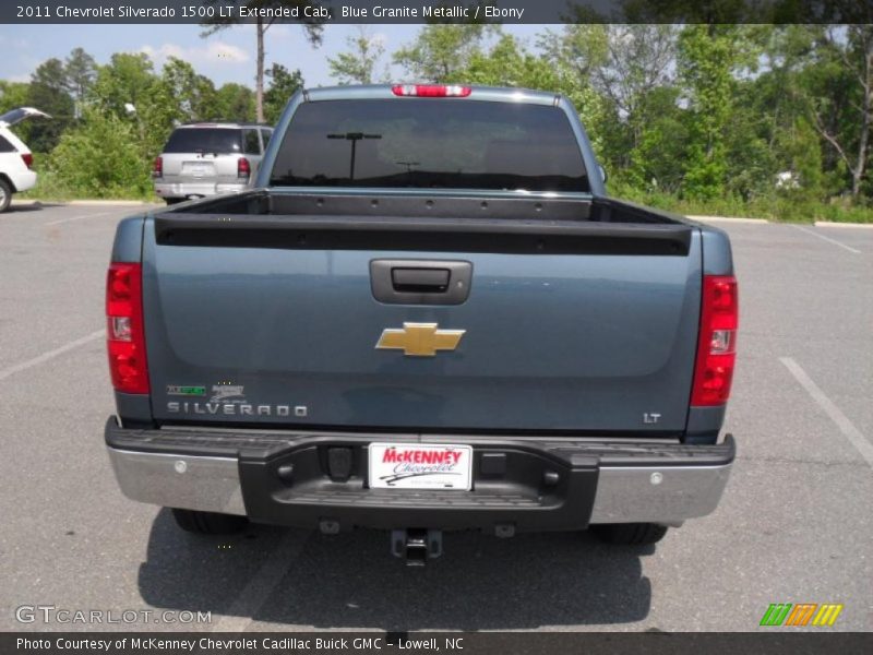 Blue Granite Metallic / Ebony 2011 Chevrolet Silverado 1500 LT Extended Cab