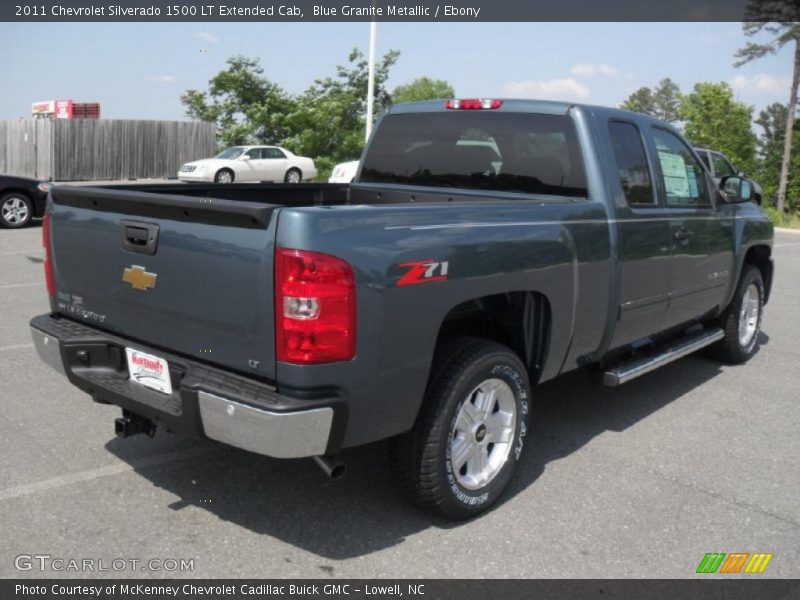 Blue Granite Metallic / Ebony 2011 Chevrolet Silverado 1500 LT Extended Cab