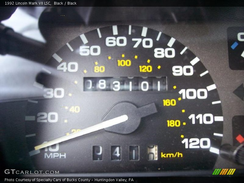 Black / Black 1992 Lincoln Mark VII LSC