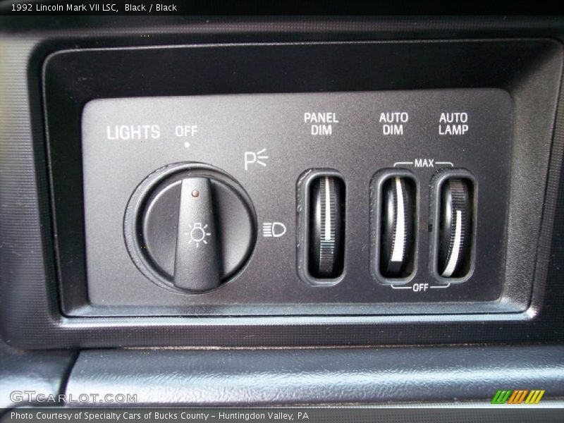 Controls of 1992 Mark VII LSC