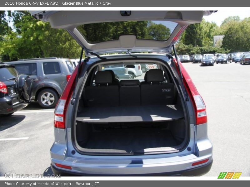 Glacier Blue Metallic / Gray 2010 Honda CR-V EX-L AWD
