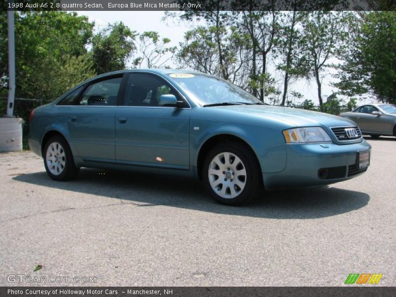 Europa Blue Mica Metallic / Onyx 1998 Audi A6 2.8 quattro Sedan