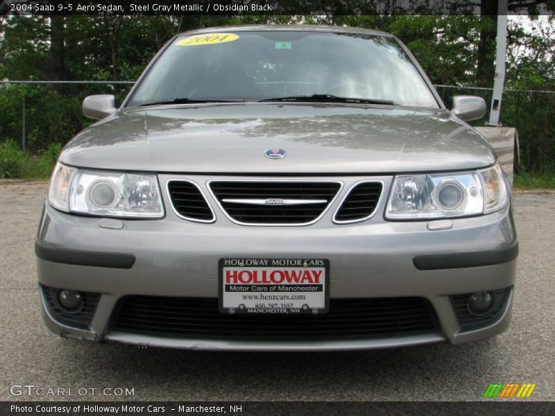 Steel Gray Metallic / Obsidian Black 2004 Saab 9-5 Aero Sedan
