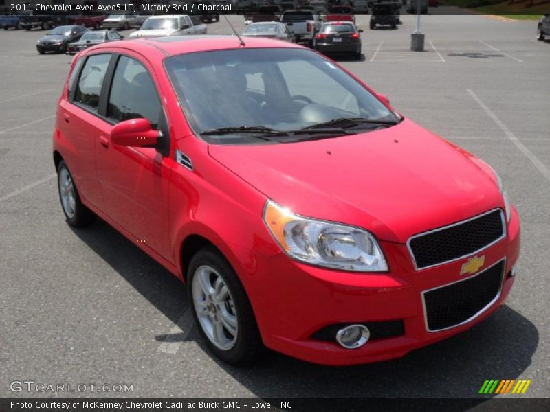 Victory Red / Charcoal 2011 Chevrolet Aveo Aveo5 LT