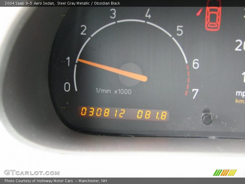 Steel Gray Metallic / Obsidian Black 2004 Saab 9-5 Aero Sedan