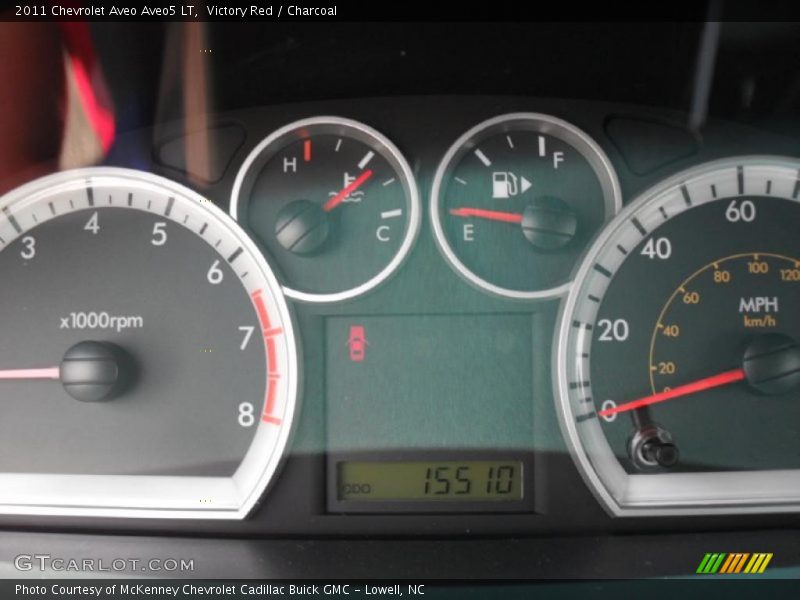 Victory Red / Charcoal 2011 Chevrolet Aveo Aveo5 LT