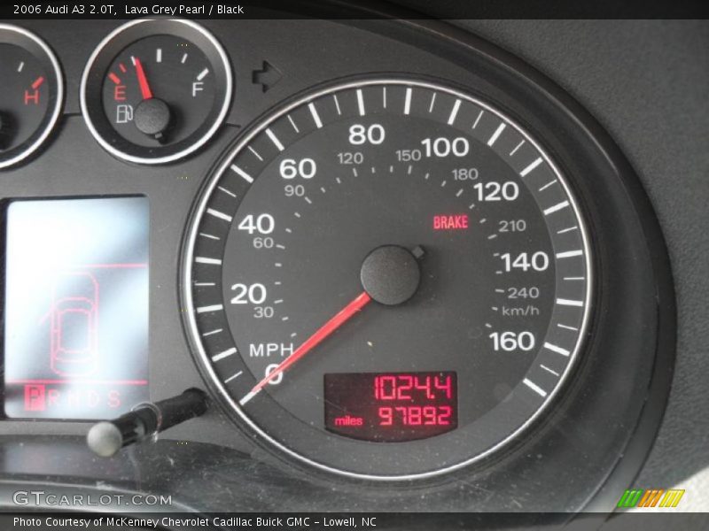 Lava Grey Pearl / Black 2006 Audi A3 2.0T
