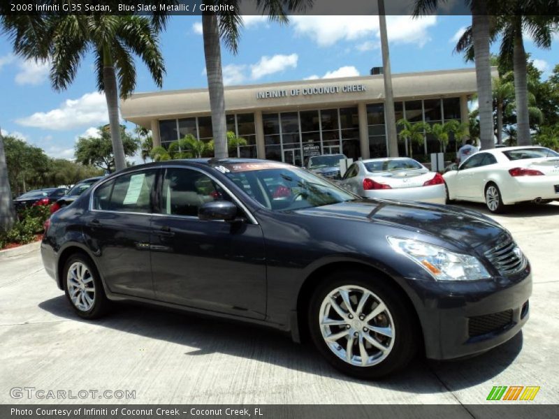 Blue Slate Metallic / Graphite 2008 Infiniti G 35 Sedan