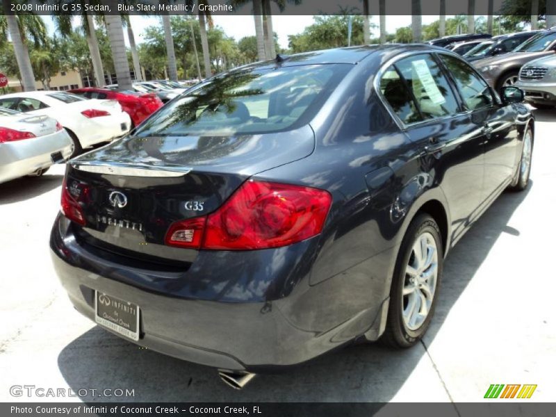 Blue Slate Metallic / Graphite 2008 Infiniti G 35 Sedan