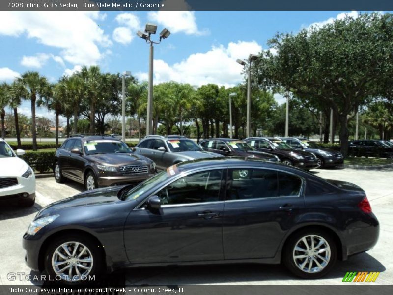 Blue Slate Metallic / Graphite 2008 Infiniti G 35 Sedan