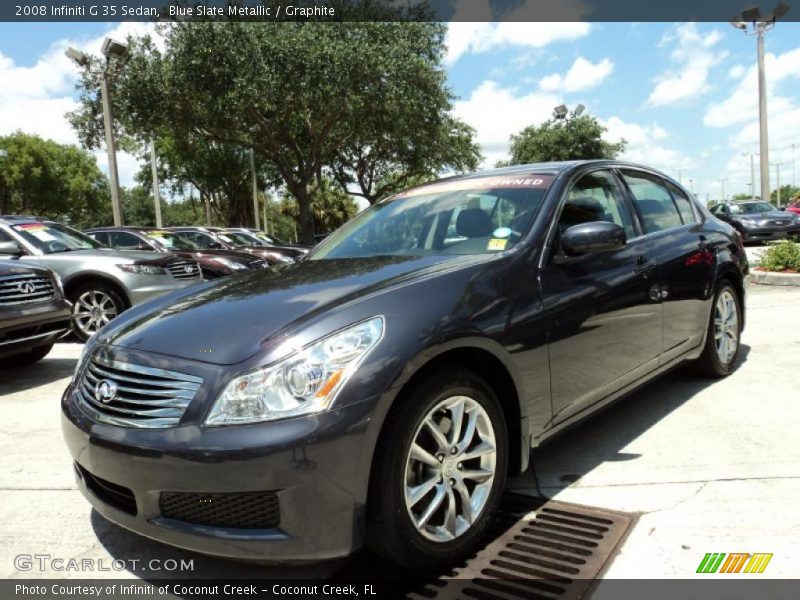 Blue Slate Metallic / Graphite 2008 Infiniti G 35 Sedan