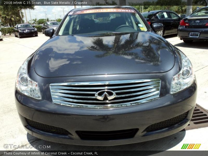 Blue Slate Metallic / Graphite 2008 Infiniti G 35 Sedan