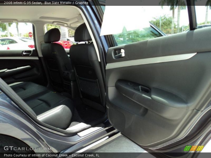 Blue Slate Metallic / Graphite 2008 Infiniti G 35 Sedan