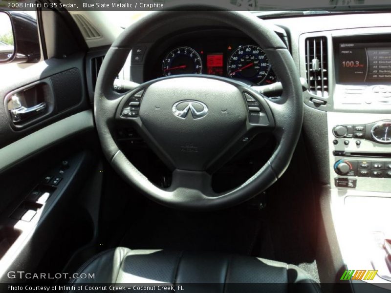 Blue Slate Metallic / Graphite 2008 Infiniti G 35 Sedan