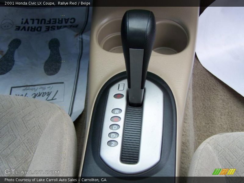  2001 Civic LX Coupe 4 Speed Automatic Shifter