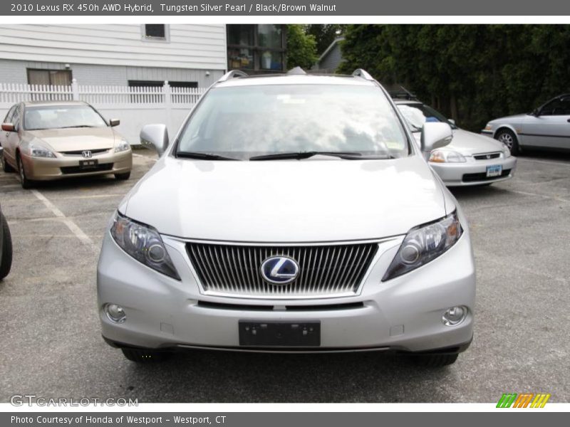 Tungsten Silver Pearl / Black/Brown Walnut 2010 Lexus RX 450h AWD Hybrid