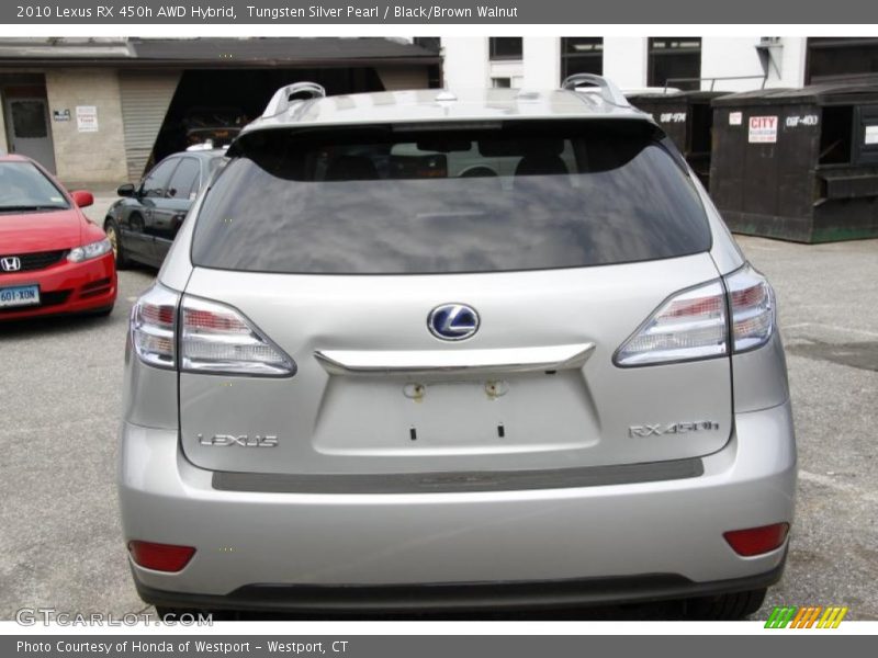 Tungsten Silver Pearl / Black/Brown Walnut 2010 Lexus RX 450h AWD Hybrid