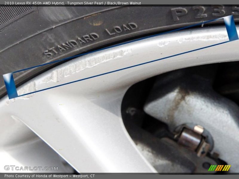 Tungsten Silver Pearl / Black/Brown Walnut 2010 Lexus RX 450h AWD Hybrid