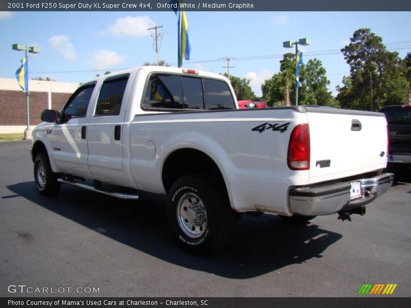 Oxford White / Medium Graphite 2001 Ford F250 Super Duty XL Super Crew 4x4