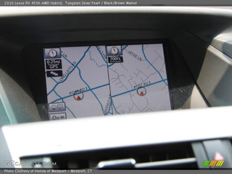 Tungsten Silver Pearl / Black/Brown Walnut 2010 Lexus RX 450h AWD Hybrid