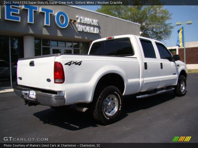 Oxford White / Medium Graphite 2001 Ford F250 Super Duty XL Super Crew 4x4